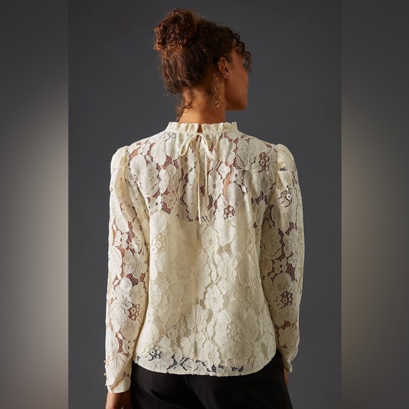 Mare Mare x Anthropologie Sheer Lace Blouse size XS - Picture 4 of 16